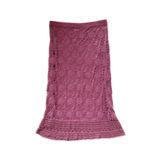 Y2K Deadstock Crochet Midi Skirt (M)