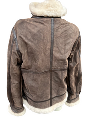 Two Way Buckle Leather Coat (S)