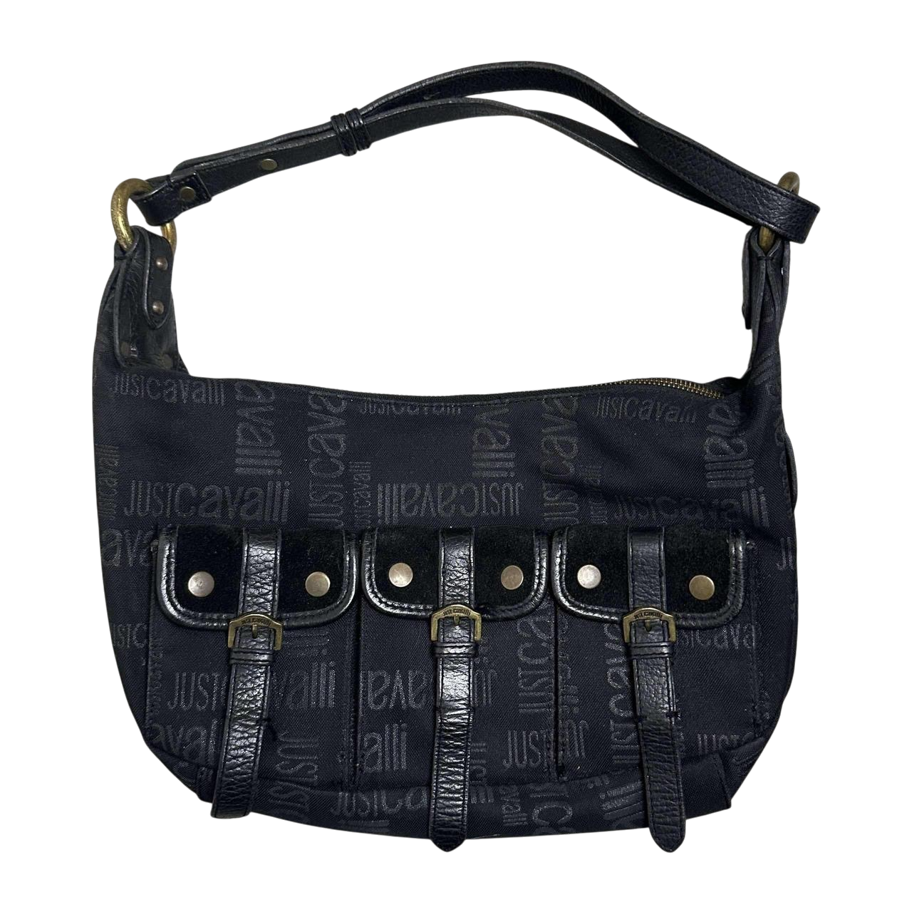 Vintage Just Cavalli Black Shoulder Bag