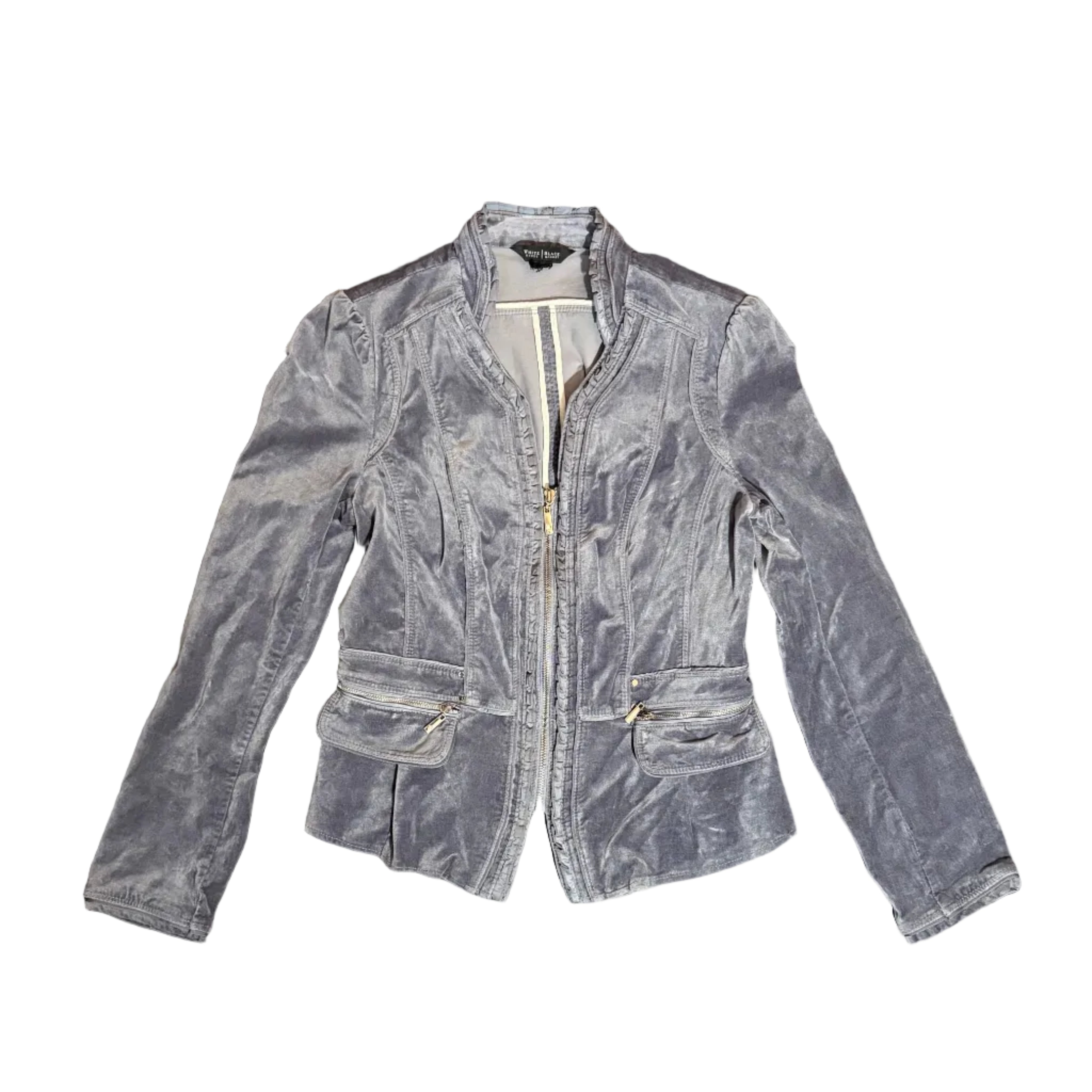 2000s Blue Velvet Jacket (s)