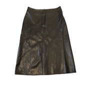 Vintage Morgan De Toi Leather Midi Skirt (XS/S)