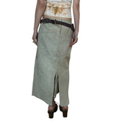 Vintage Real Suede Boho Midi Skirt (S/M)