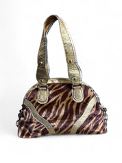 00s GUESS tiger print shoulder-bag