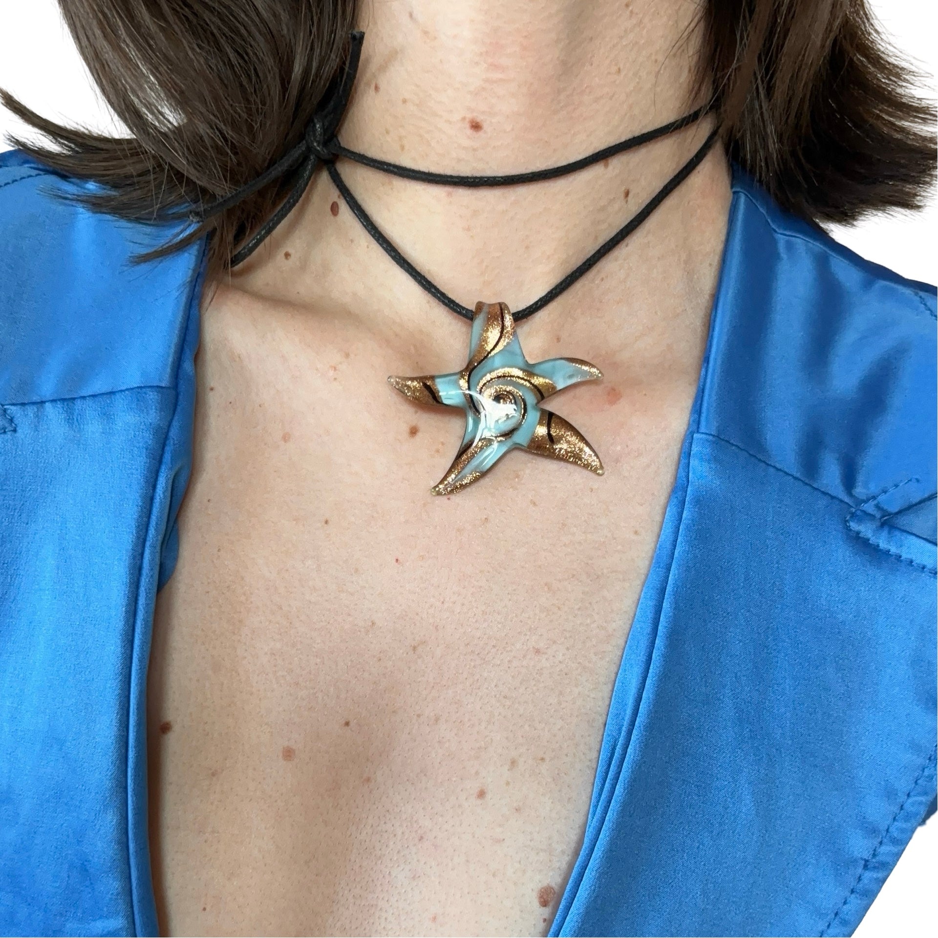 Glass Sea Star Necklace