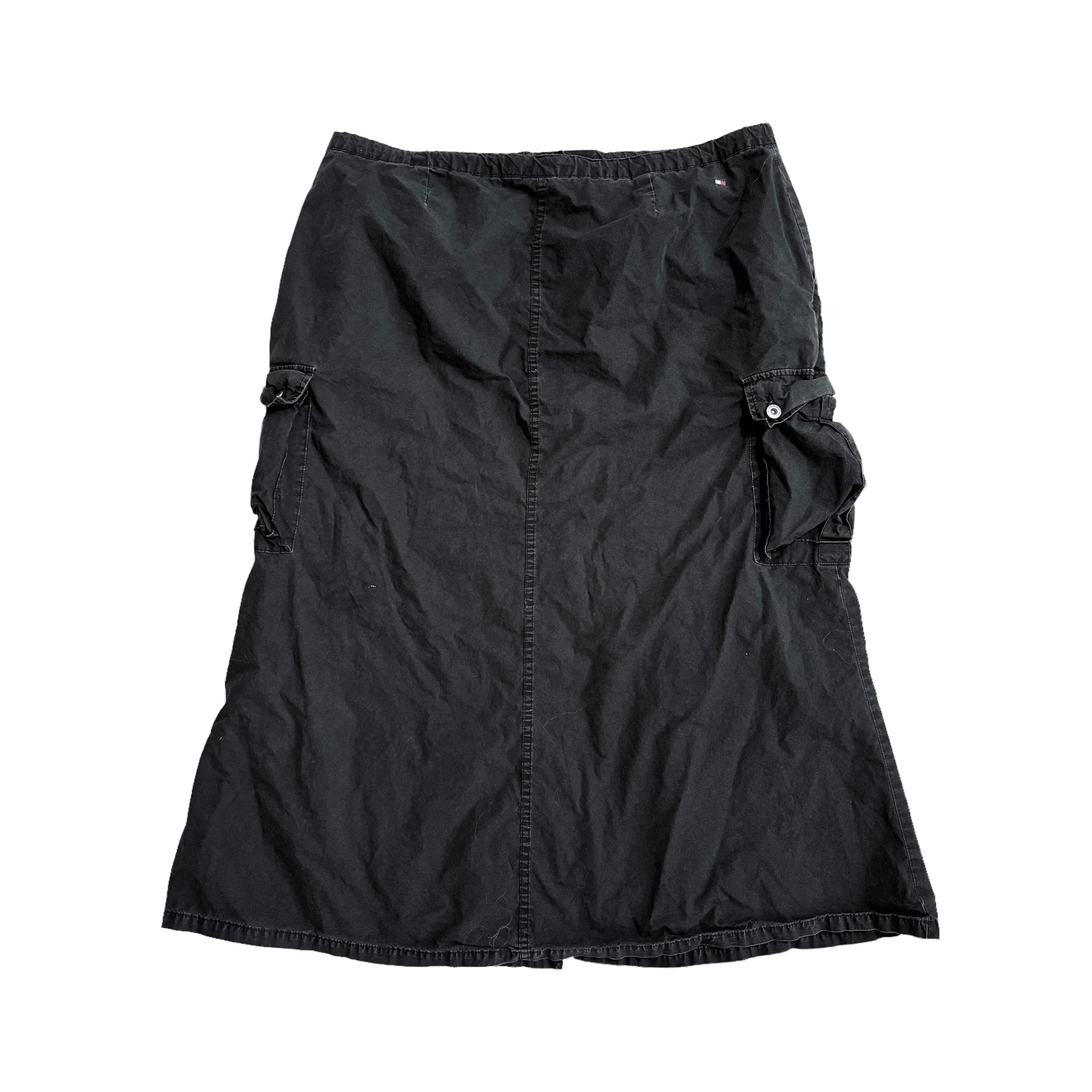 Y2K Tommy Hilfiger Cargo Maxi Skirt (XL)
