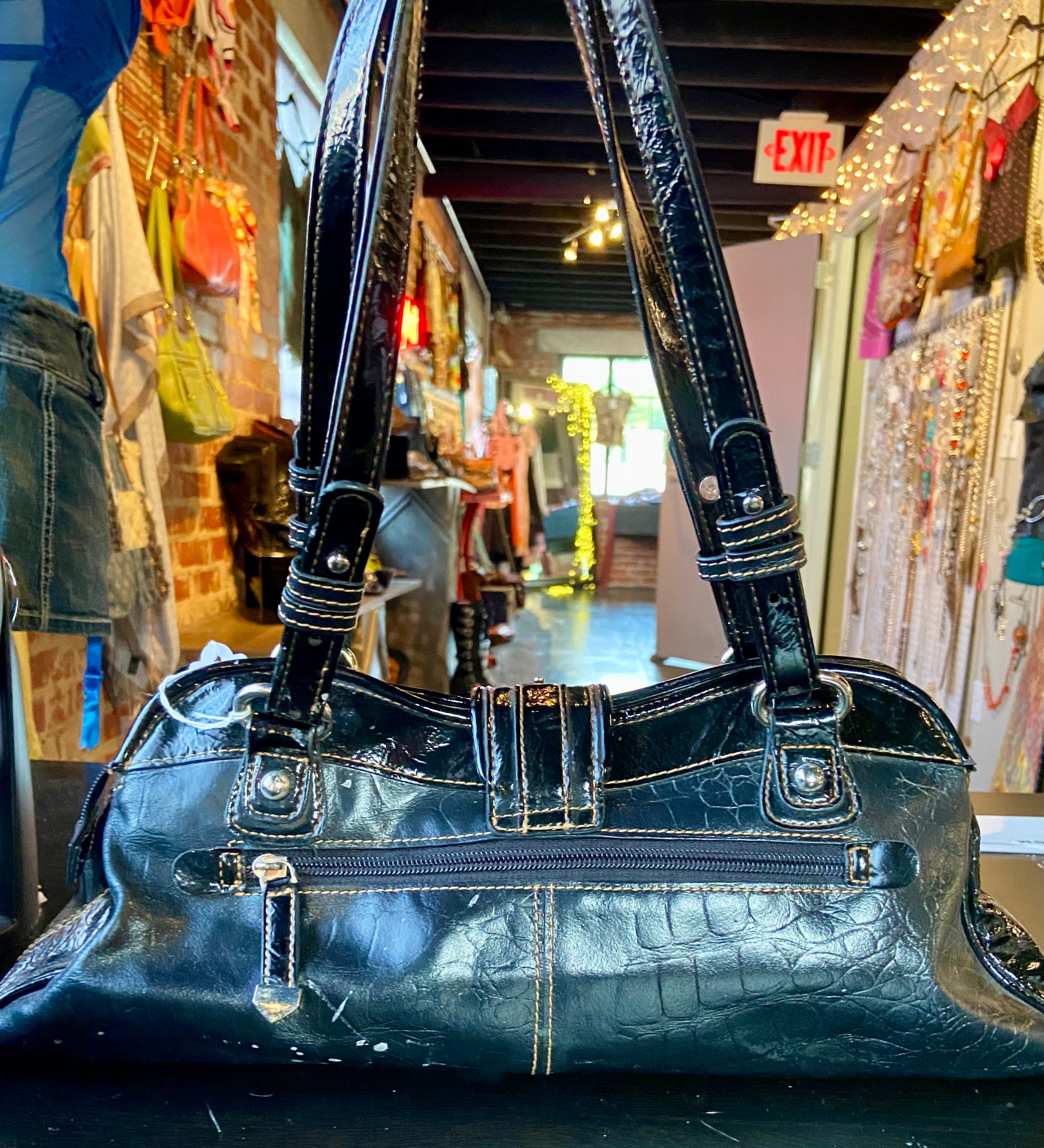 Mac two tone leather bag