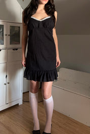 Noir Babydoll Dress (XS)