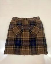 Eddie Bauer Plaid Wool Skirt