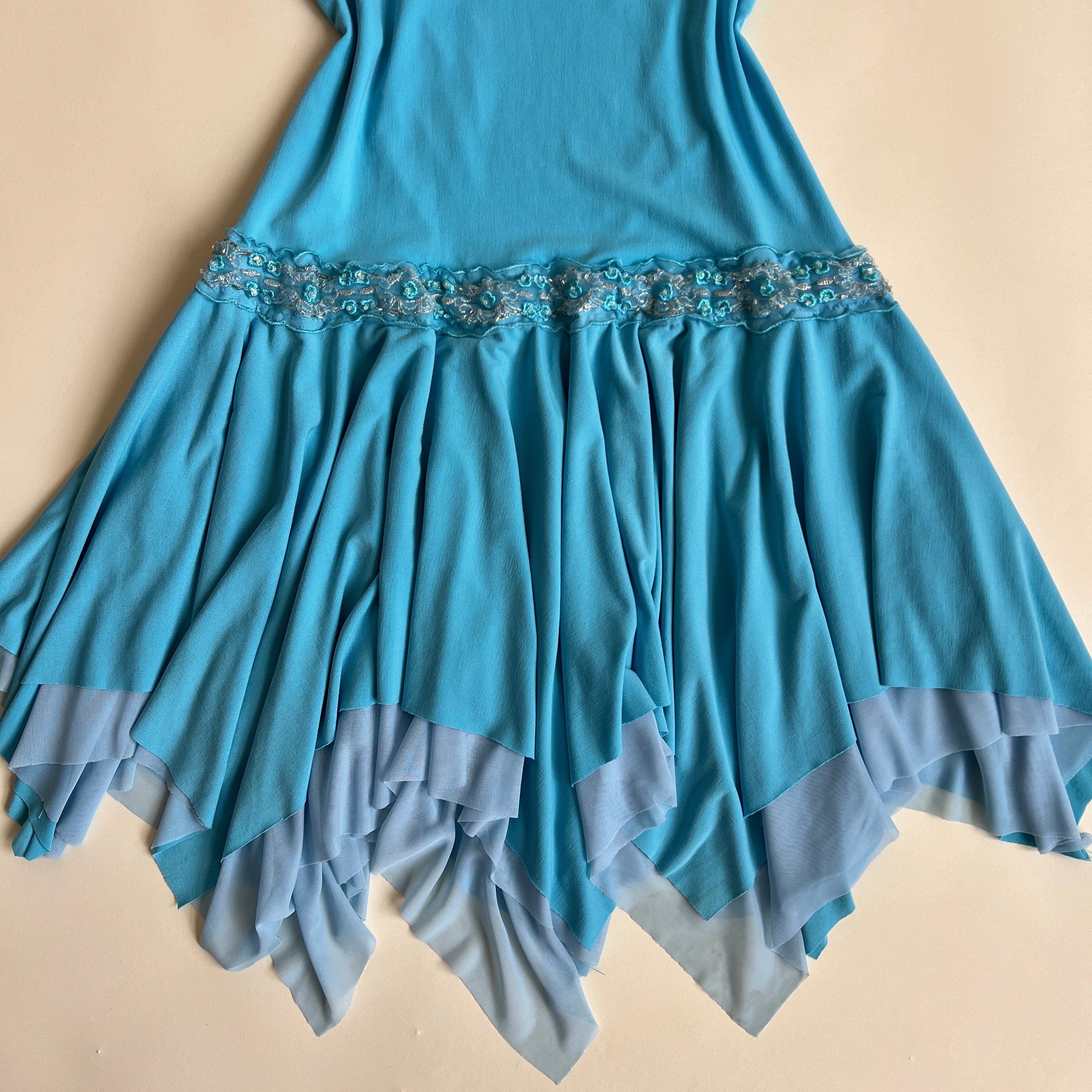 Y2K blue fairy mini dress (S/M)