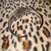 Vintage Turquoise & Silver Cuff