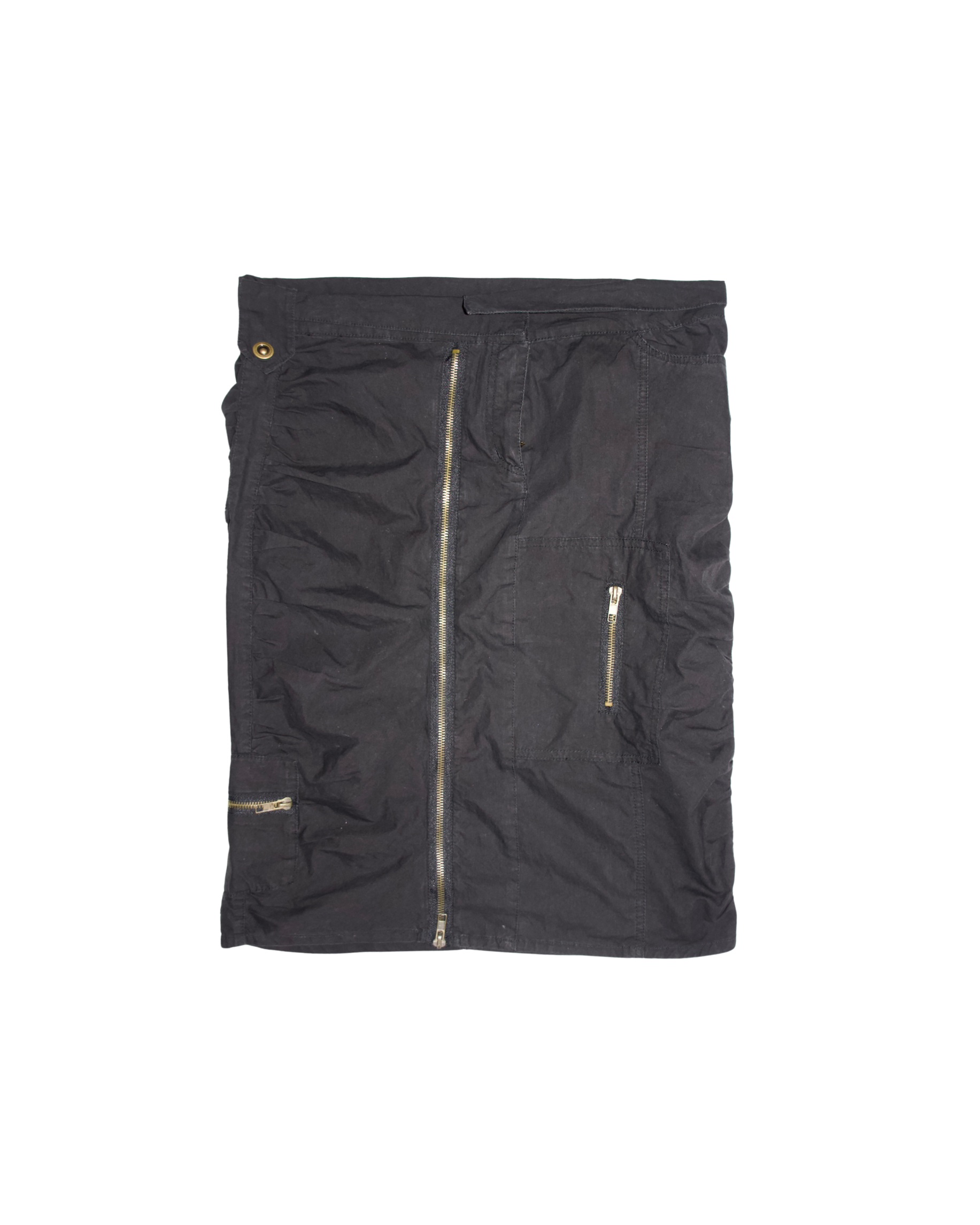 Y2K Subversive Utility Midi Skirt (S/M)