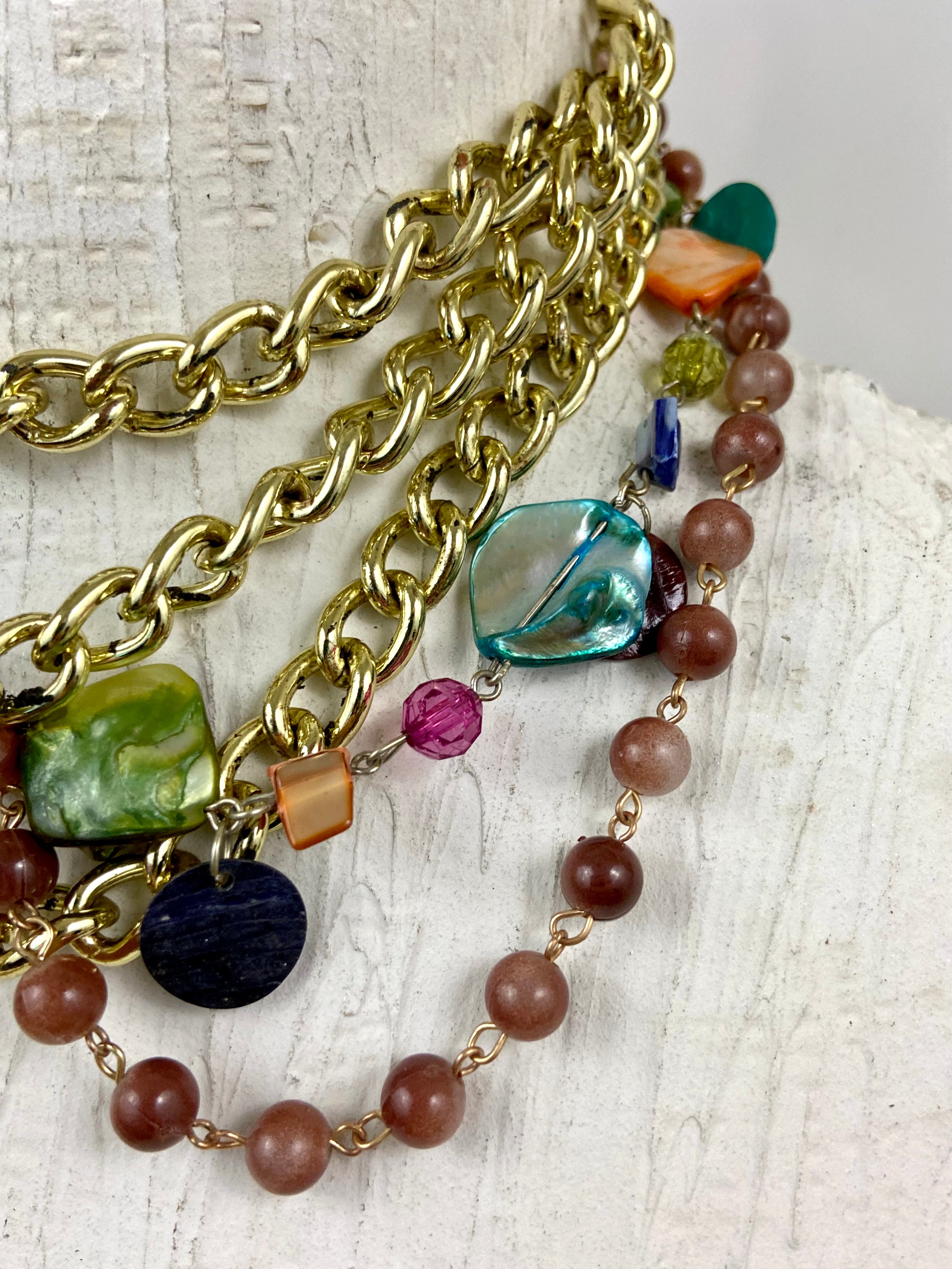 Layers of chains belt