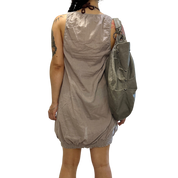 Vintage 100% Cotton Ruched Indie Sleaze Mini Dress (S)