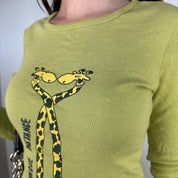 Cache Cache Giraffe Graphic Long Sleeve Baby Tee (XS)