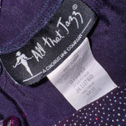 90s Eggplant Shimmer Mini Dress (M)