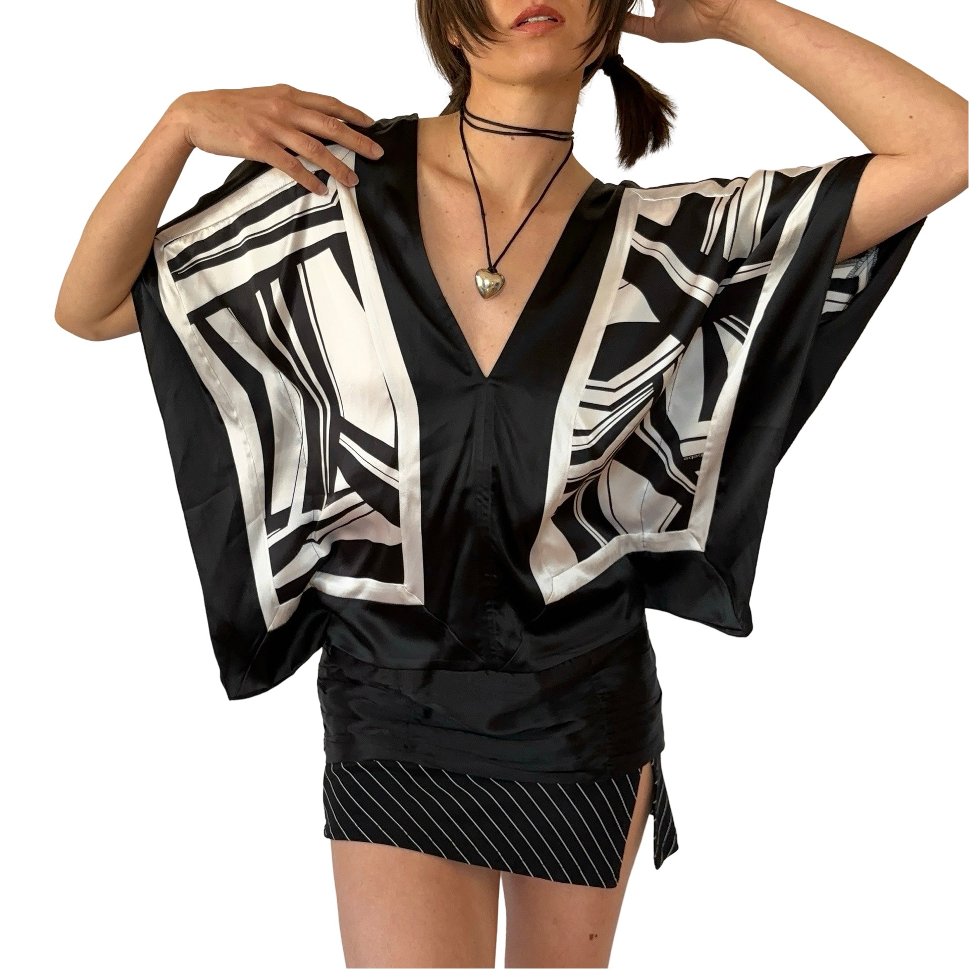 Bebe Silk Y2K Blouse (S)