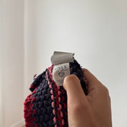 Vintage Onyx Italian Striped Knit Zip Cardigan (S/M)