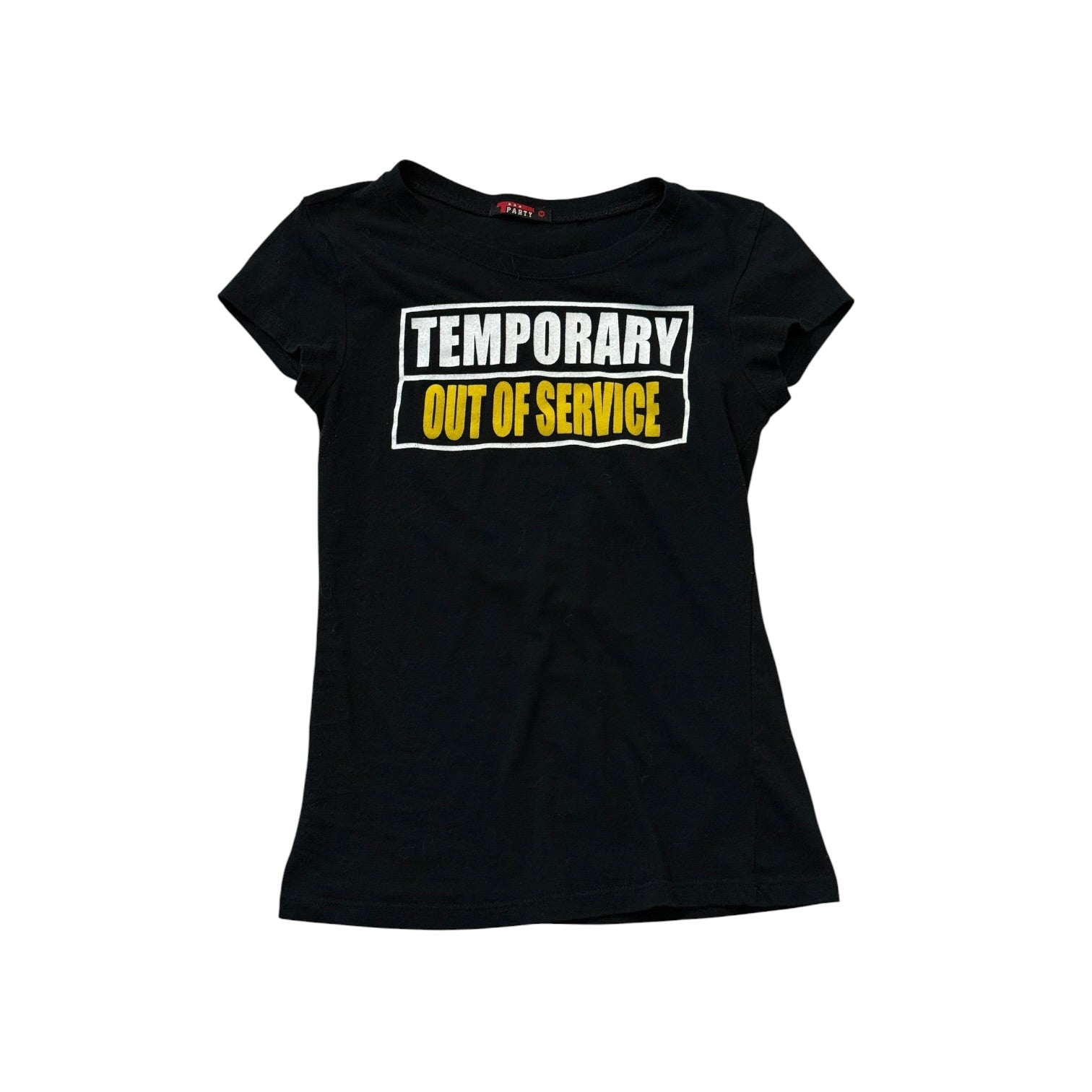 Y2K slogan baby tee (S)