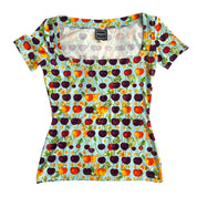 Versace Fruit Print Top (S/M)