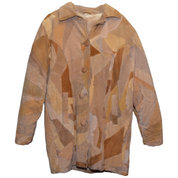 Vintage 90s Oversized Patchwork Suede Coat (M)