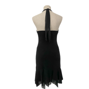 La Belle Sexy Black Halter Dress (M)