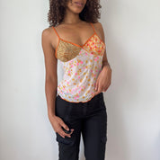 Vintage Replay Mesh Patchwork Cami (M)