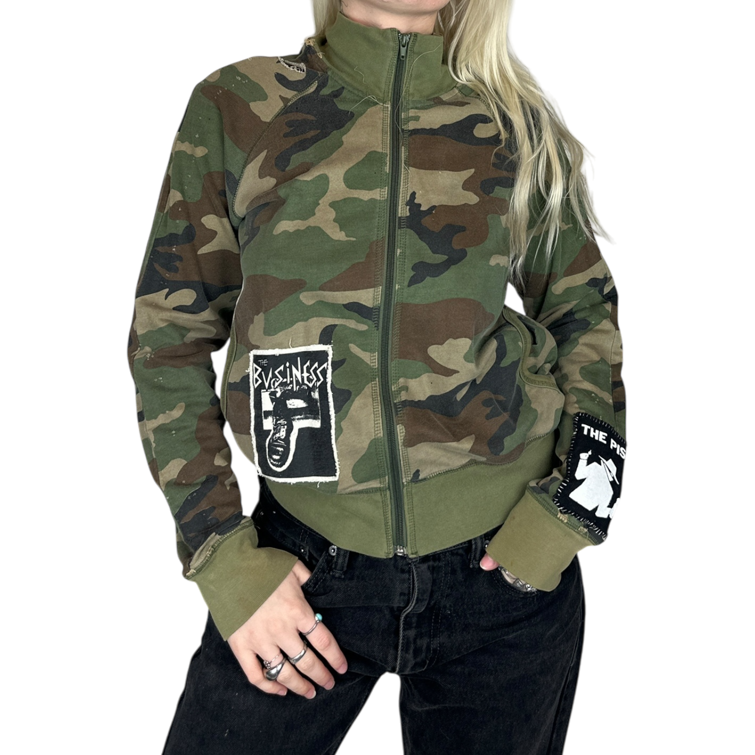 Punk Camo Zip Up (M/L)