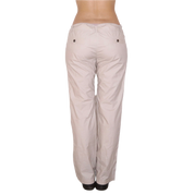 Y2K Beige Low Rise Cargo Pants (M)