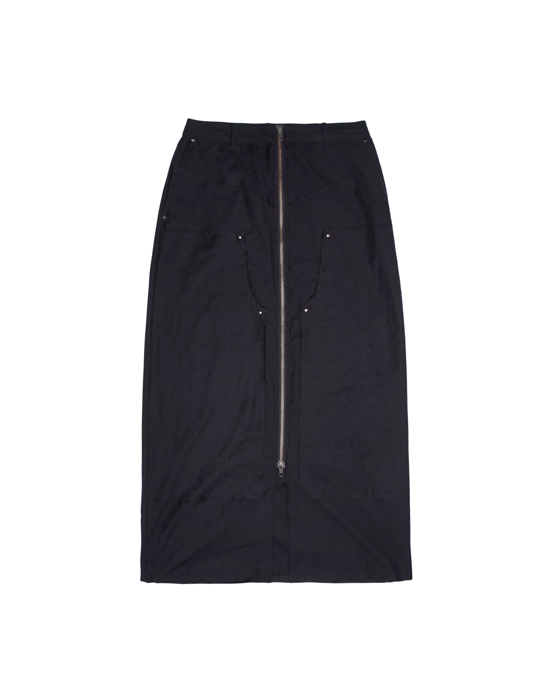 Y2K Subversive Zipper Maxi Skirt (S/M)