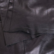 90s Black Genuine Leather Pants (XS)