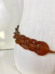 Boho style leather belt