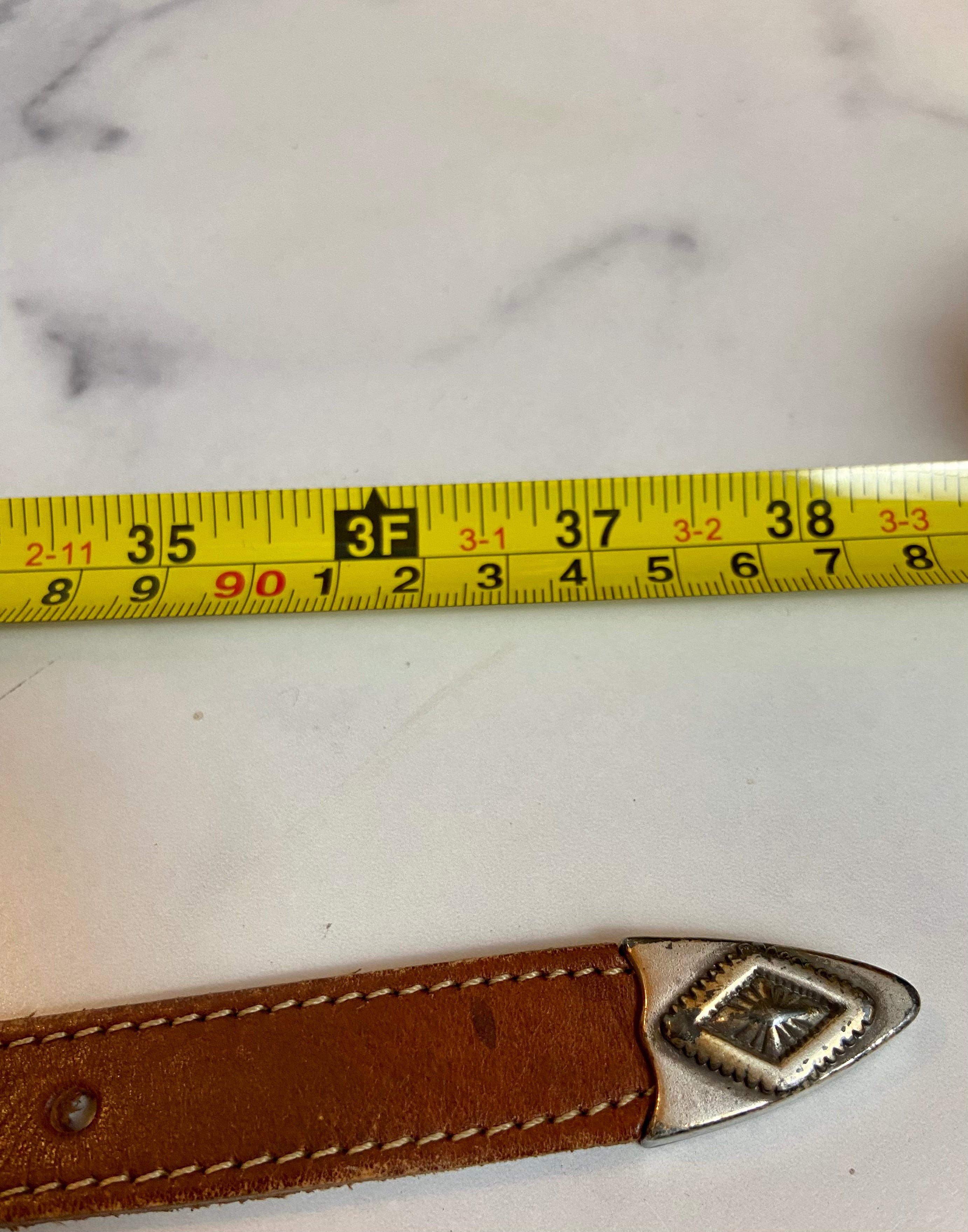 Justin vintage leather belt