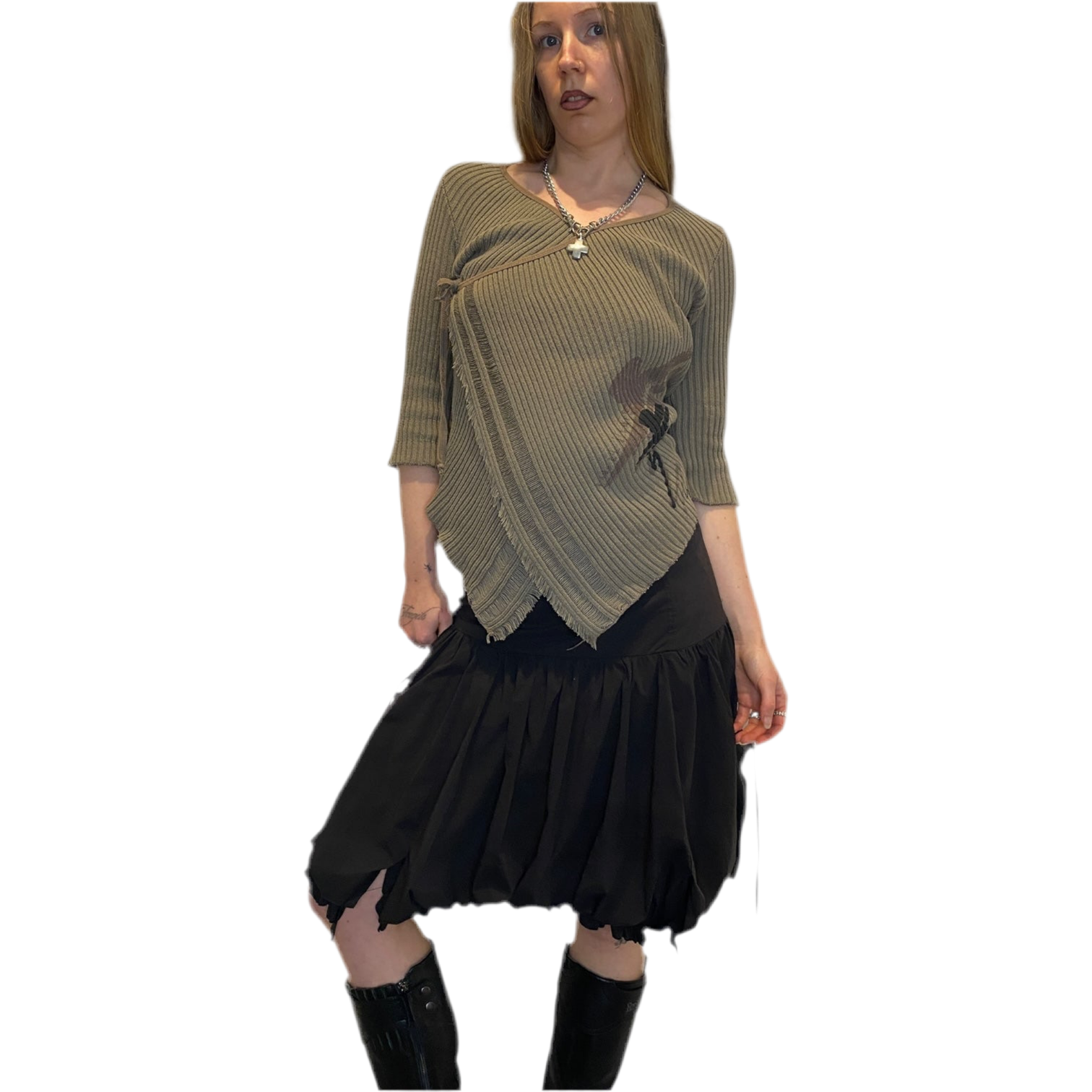 Cop Copine Wrap Knit Top (S)