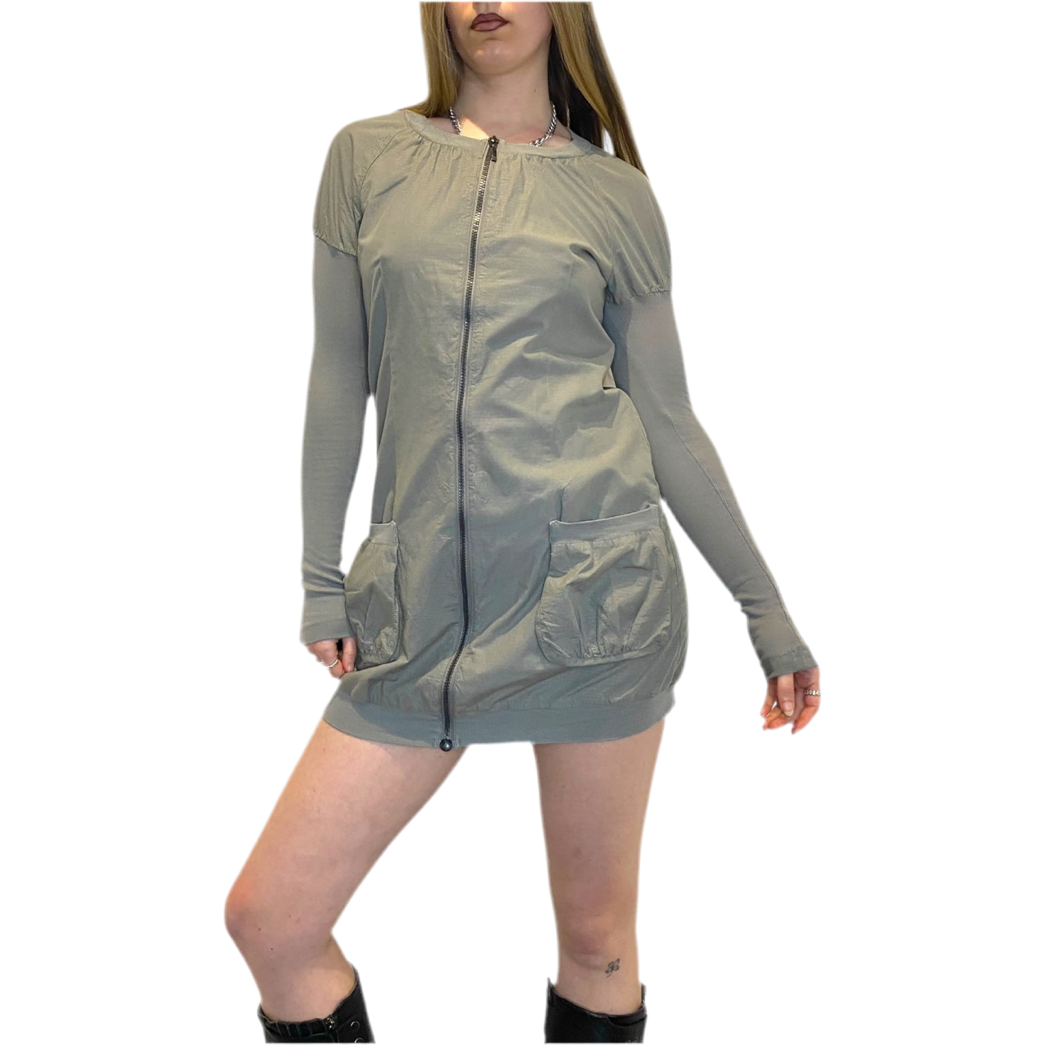 Cop Copine Balloon Sleeve Dress (S/M)