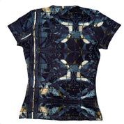 JPG Jeans Mesh Graphic Top (M/L)