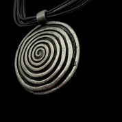 Circle Spiral Pendant set