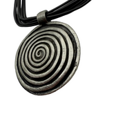 Circle Spiral Pendant set
