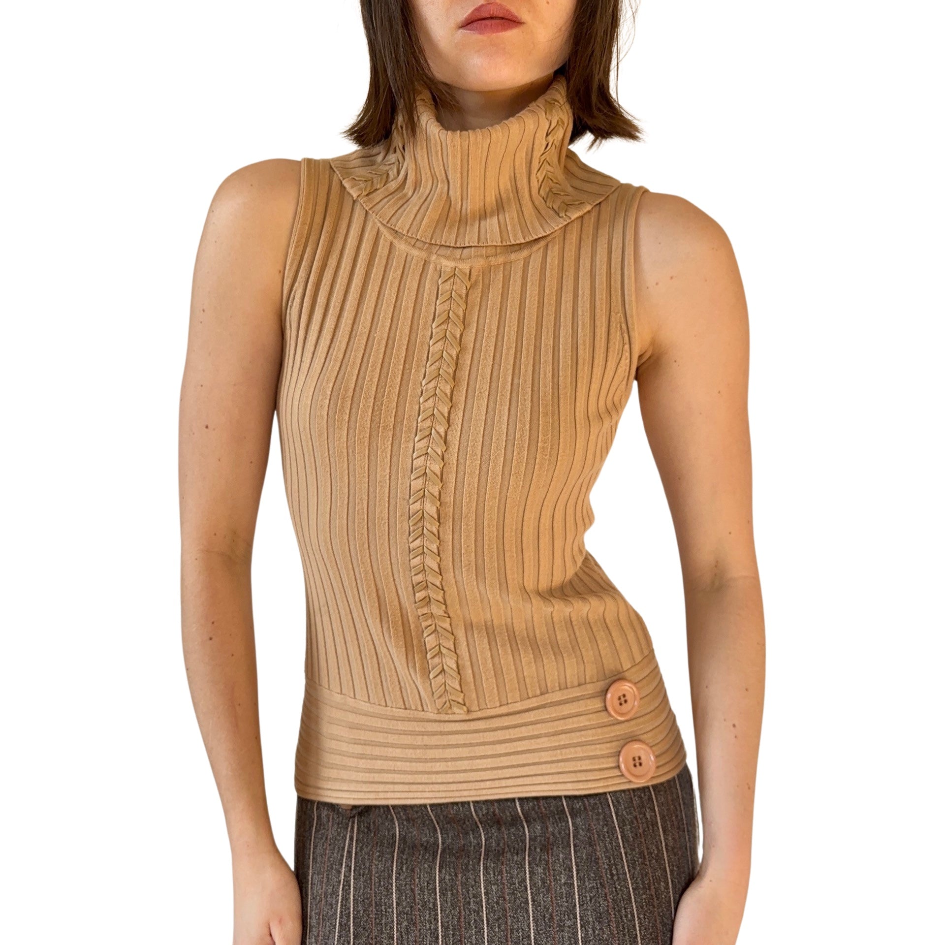 2000s Sleeveless Turtleneck (S)