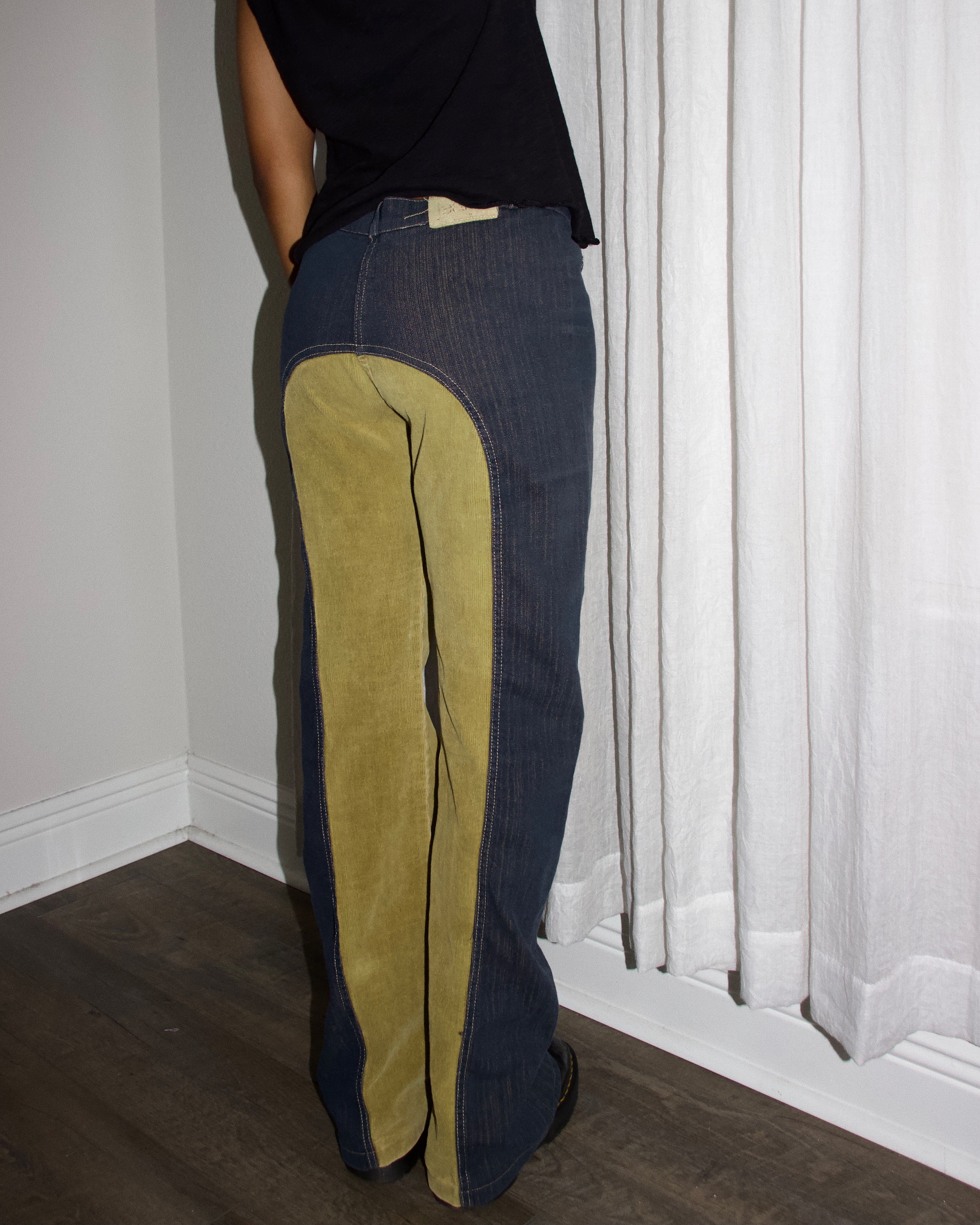 Y2K French Corduroy Pants (S-M)