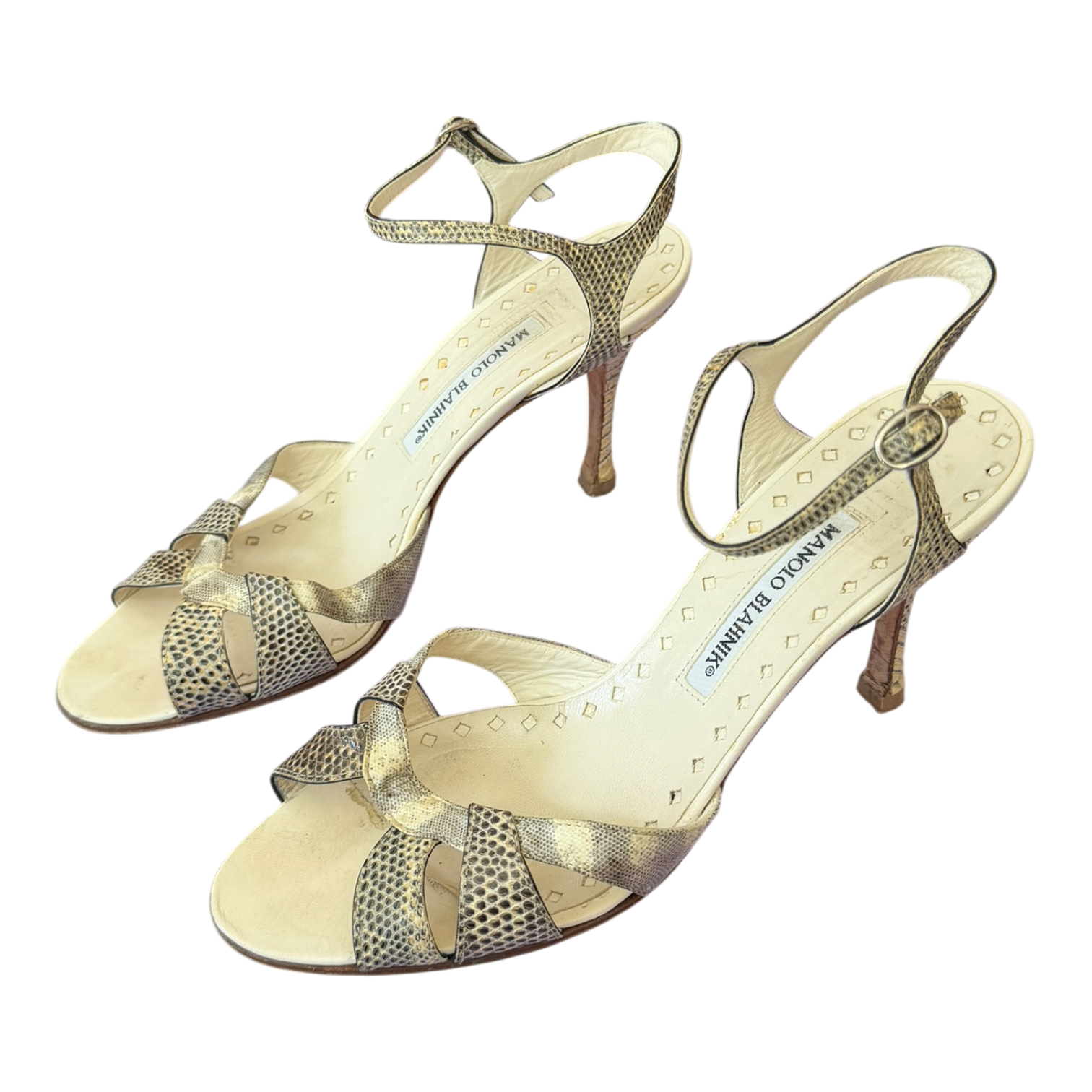 Snakeskin Manolo Blahniks (Size 8.5)
