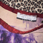 French Y2K Tie Dye Lace Patchwork Long Sleeve (S)
