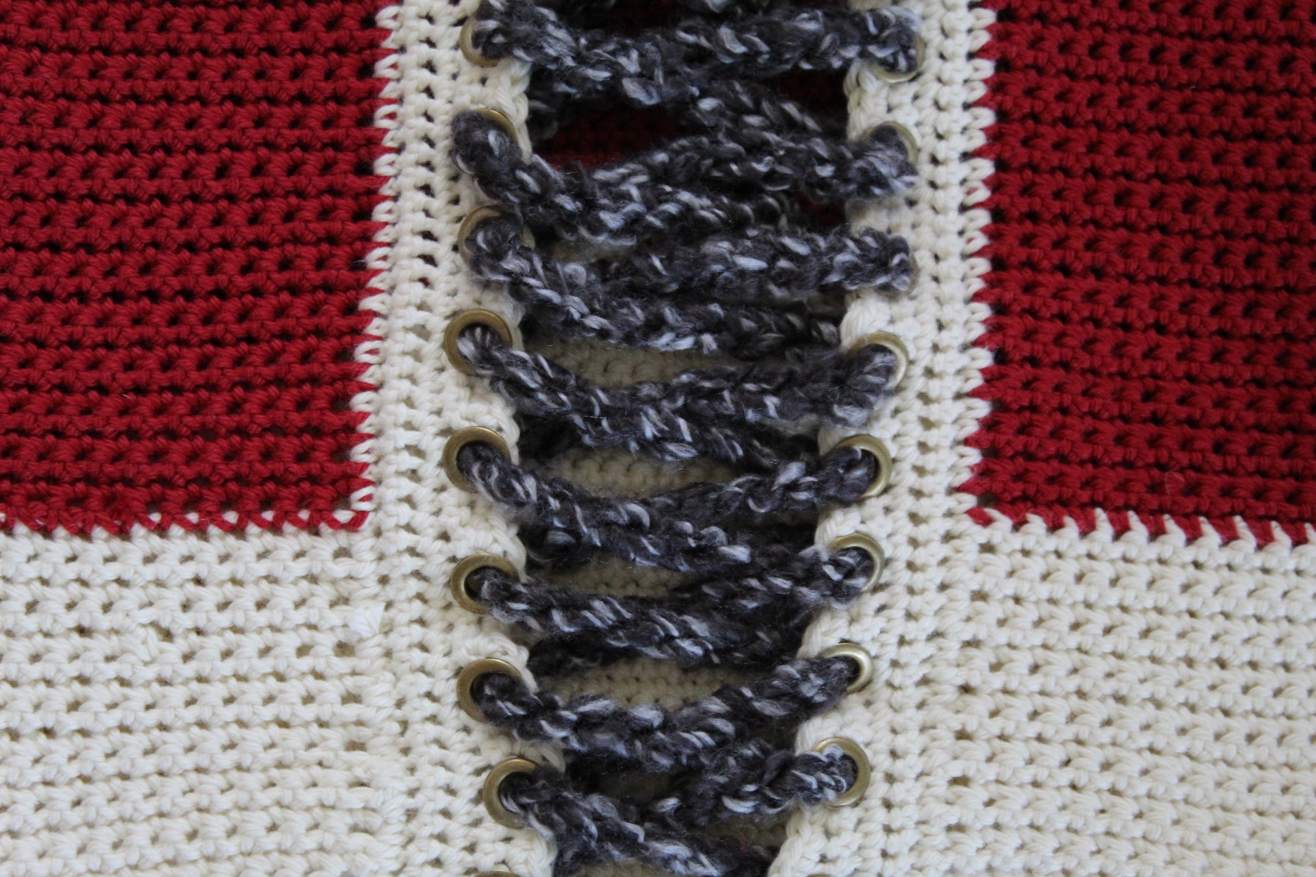 Crochet Corset Marlboro Reds Top (XS/S)