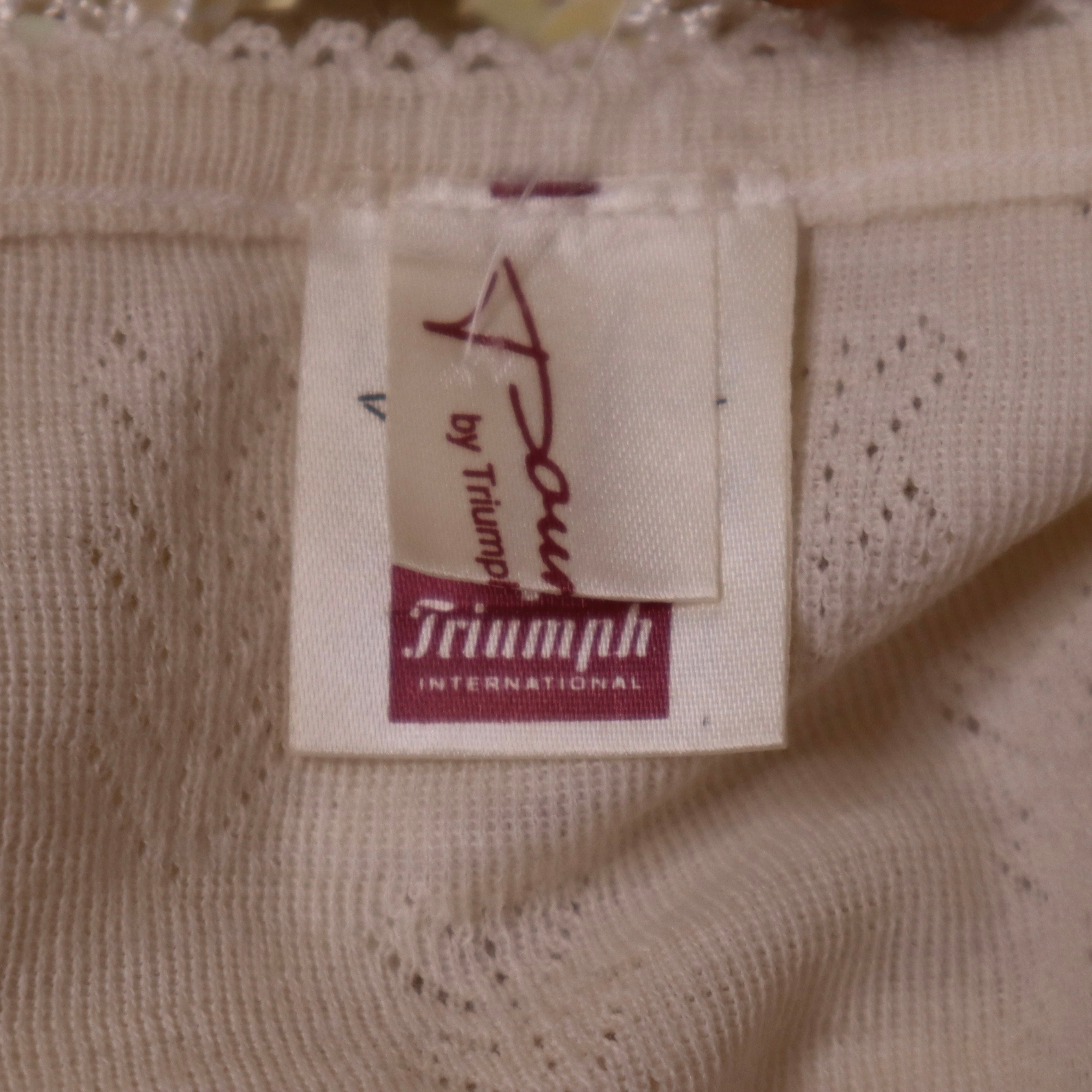 90s Italian Wool Cream Pointelle Tank top (S)