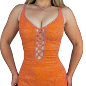 Scala Beaded Silk Cutout Gown (XS)
