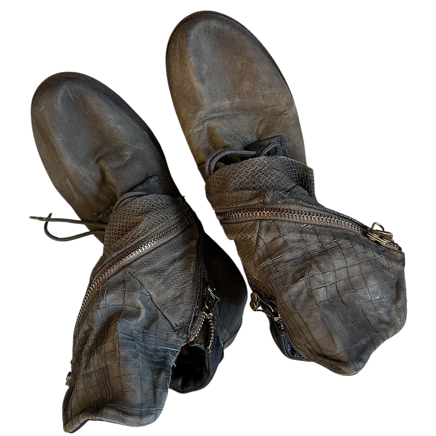 Vintage Airstep AS.98 Leather Pirate Slouch Biker Boots (US 8)