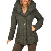 Miss Sixty Army Green Puffer Coat (S)