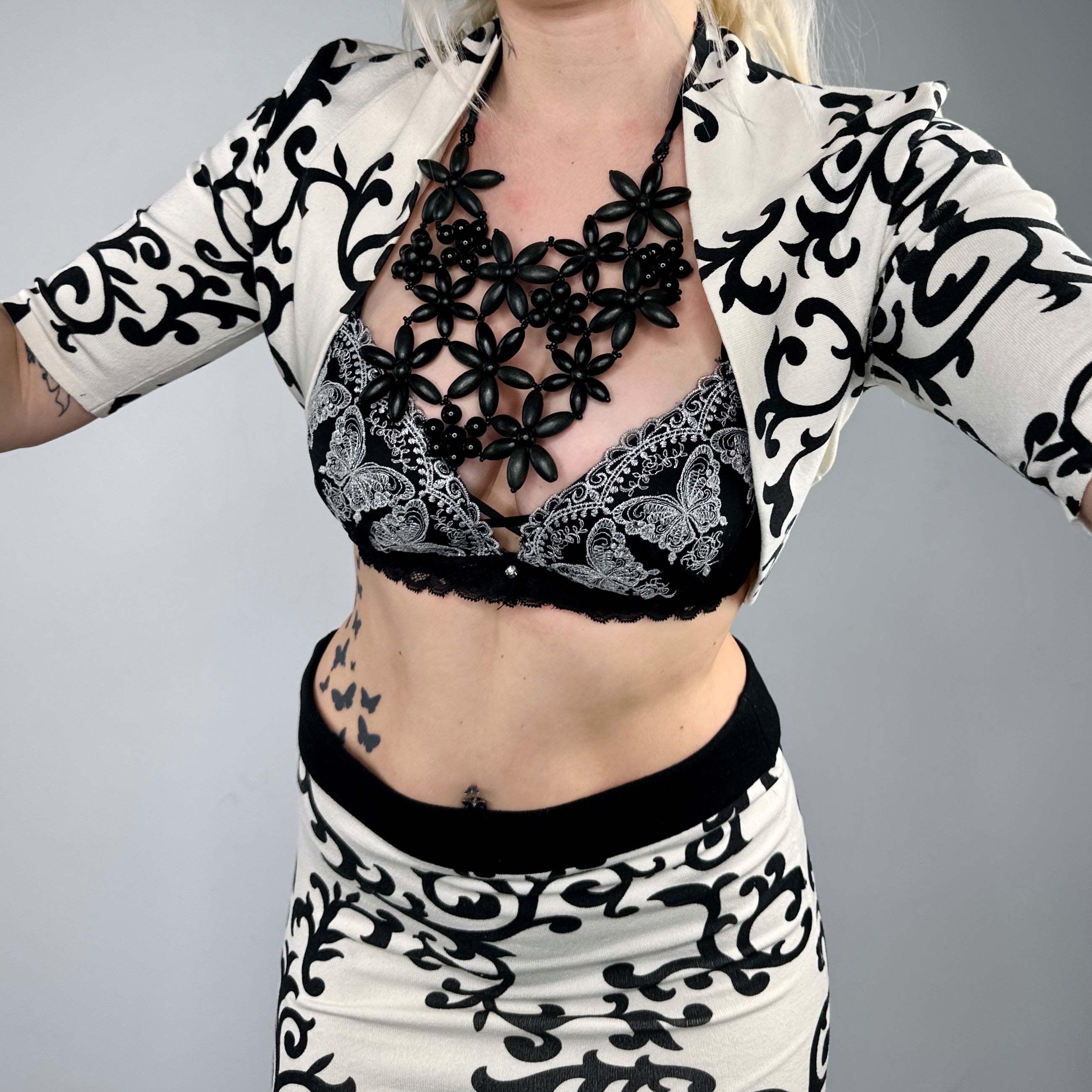 Office Siren Silk Bolero Set (S)