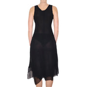 Y2K Black Mesh Maxi Dress (S/M)