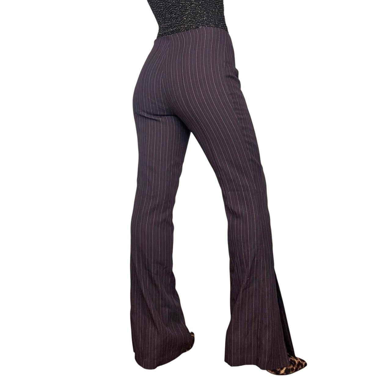 90s Bebe Pinstripe Flares (M)