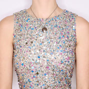 Y2K NICOLE MILLER Mermaid Sequin Top (S/M)